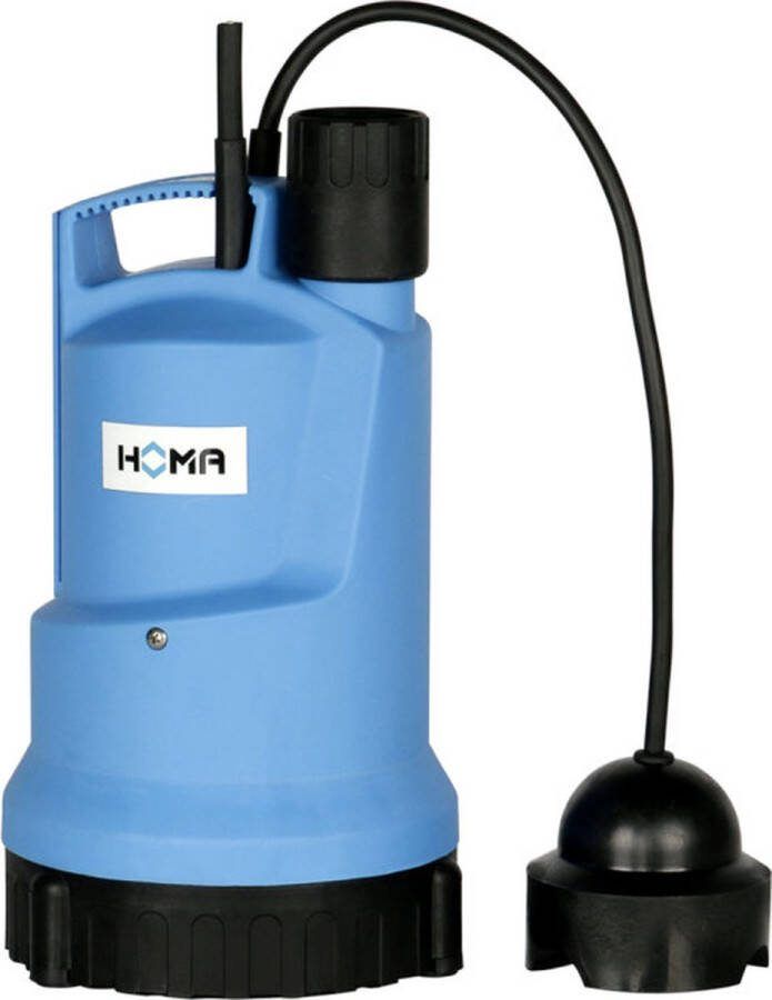 Homa vlakzuig dompelpomp dweilpomp met sensor voor kelders en kruipruimte wateroverlast zuigt tot ± 1mm droog werkt automatic