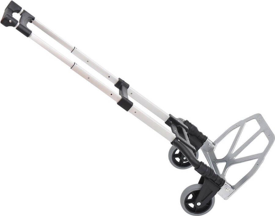 Homcom Aluminium steekwagen vouwbare hand- stapelkar 70 kg