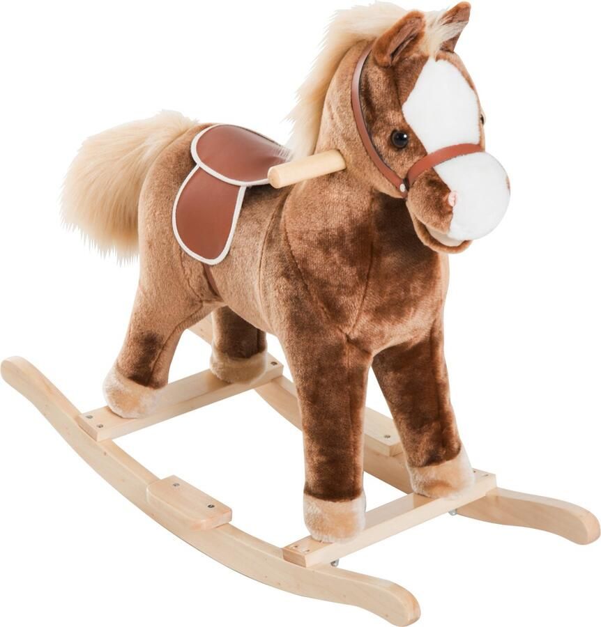 Homcom Schommelpaard baby pluche schommeldier pluche speelgoed kinderen 330-091