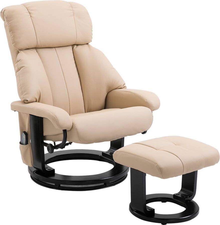 Homcom HOMdotCOM Relaxfauteuil met massagefunctie 76 cm x 80 cm x 102 cm