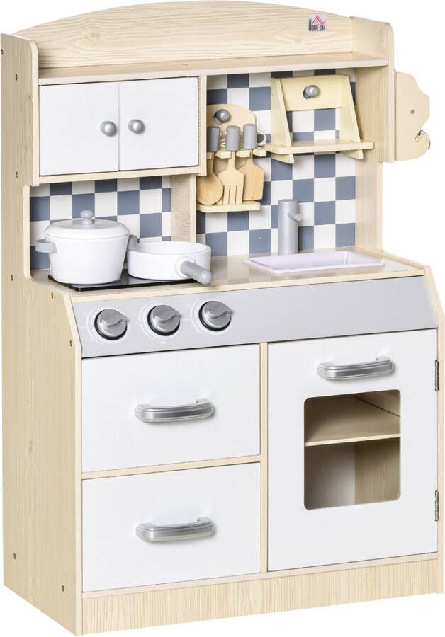 Homcom Kinderkeuken met kookaccessoires 350-107