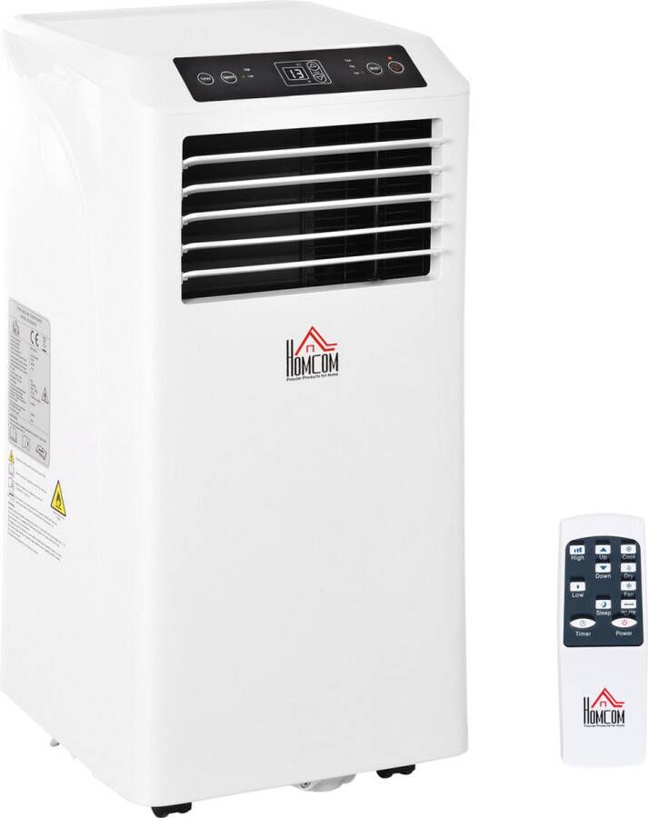 Homcom Mobiele airconditioning 3-in-1 airconditioner ontvochtiging 2 6 kW afstandsbediening ABS 823-002V90