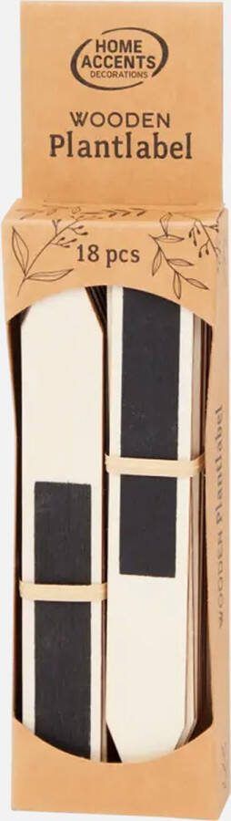 Home Accents Decorations Houten Plantenlabels 18 stuks Rechthoekig Voor zaden Bloemzaden kweken Kruiden zaden Kweektuintje Plantetiket Kweekbak Plantlabels