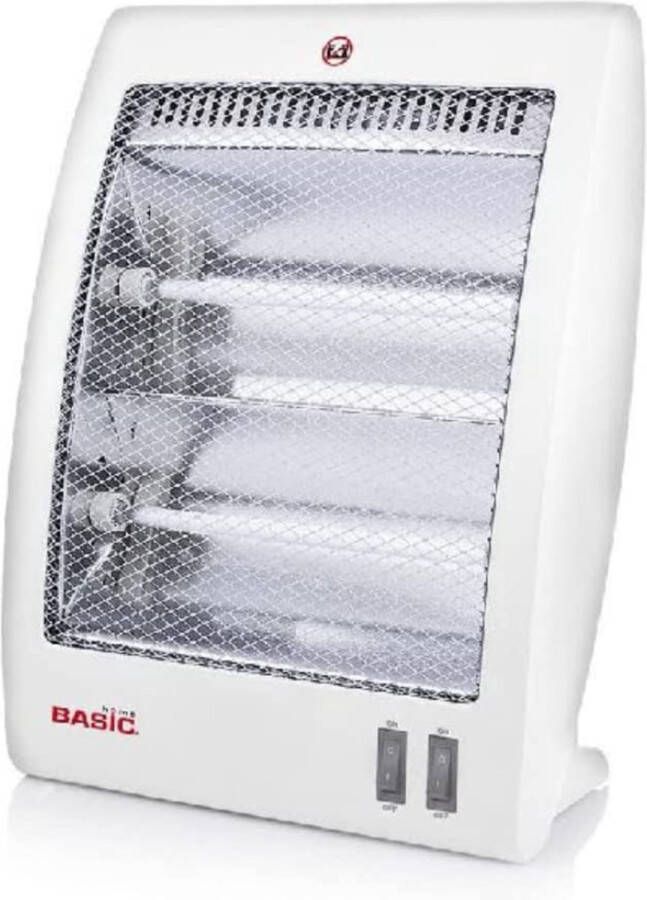 Home Basic HomeBasic Elektrische kachel 800W Vrijstaand 2 standen Infrarood kachel Infraroodkachel vrijstaand Infrarood kachel Straalkachel