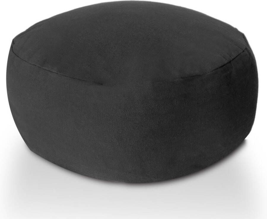 SVJ Home Decorations Svj Yogakussen Rond 31 X 31 X 16 Cm Katoen Antraciet