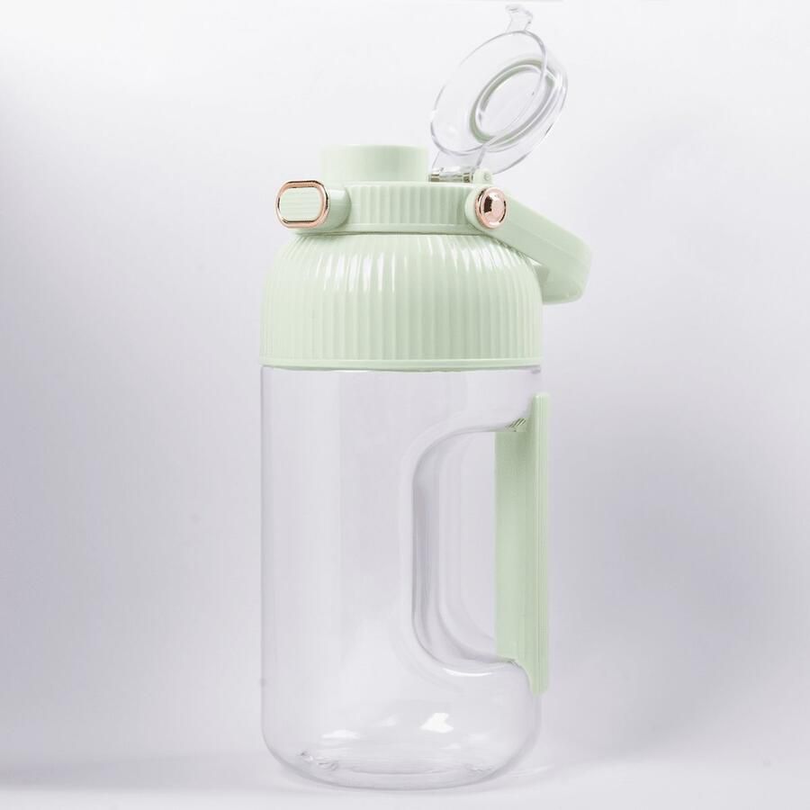 Home & Kitchenware Portable Blender Groen Blend&GO [Sterkte motor] [1 5 L] [Draagbare blender] [Smoothie maker] [10 mesjes] [Draadloos] [Blender to go] [Wit Groen] [Mini Blender] [Grote Blender]