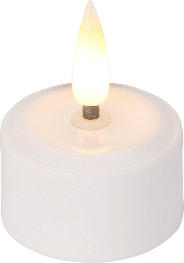 Home & Styling Oplaadbare Theelichtjes met LED Ø4cm 4 stuks uitbreidingsset zonder oplader