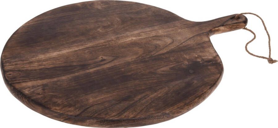 Home & Styling Serveerplateau Mango hout 50cm rond gebrand