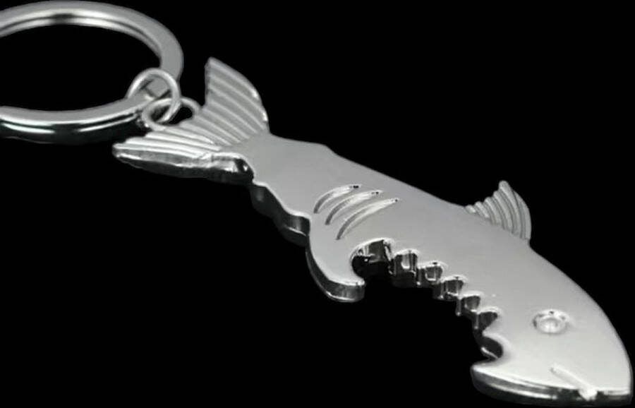 Home Flesopener Sleutelhanger Haai ( Groot ) 10.4 x 2 cm