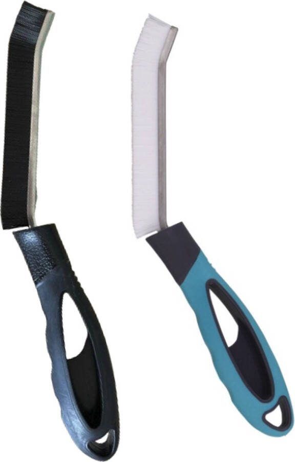 Home Goods set van 2 Voegenborstel Schimmelreinger Blauw&Zwart