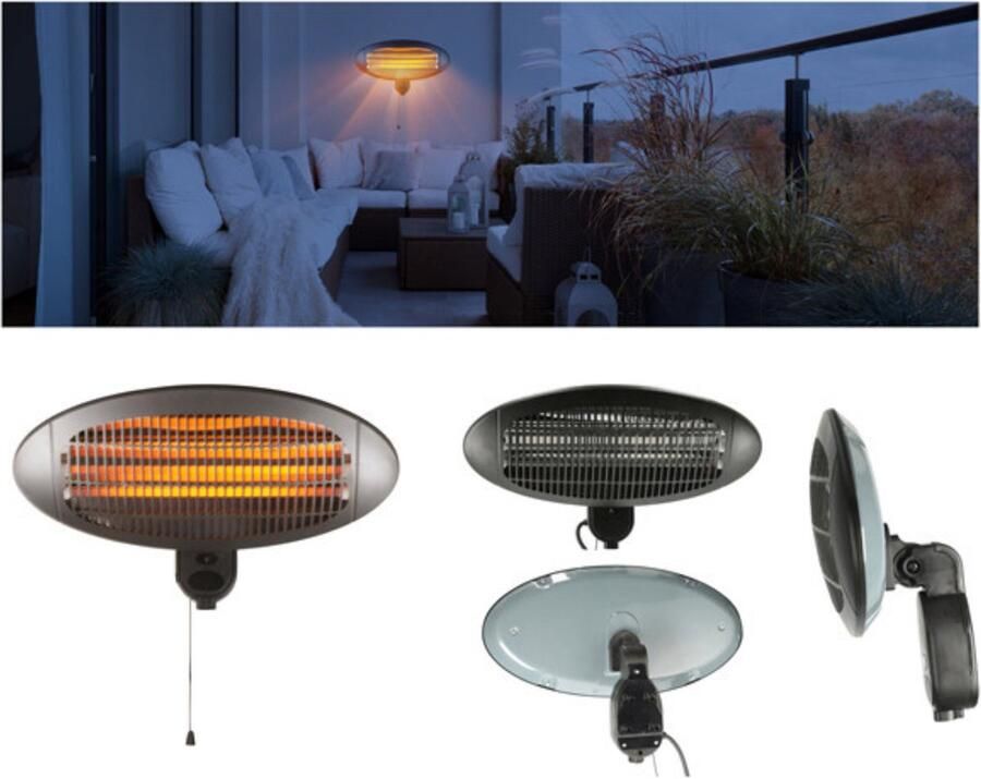 Home Infrarood Verwarming Laserkachel Halogeen Kachel Terrasverwarmer- Infrarood Kachel Vrijstaand- Heater Werkplaatskachel Standen Wattage