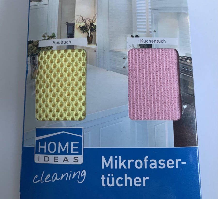 Home Ideas schoonmaken keuken schoonmaak doekjes set van 2 microvezel doekjes