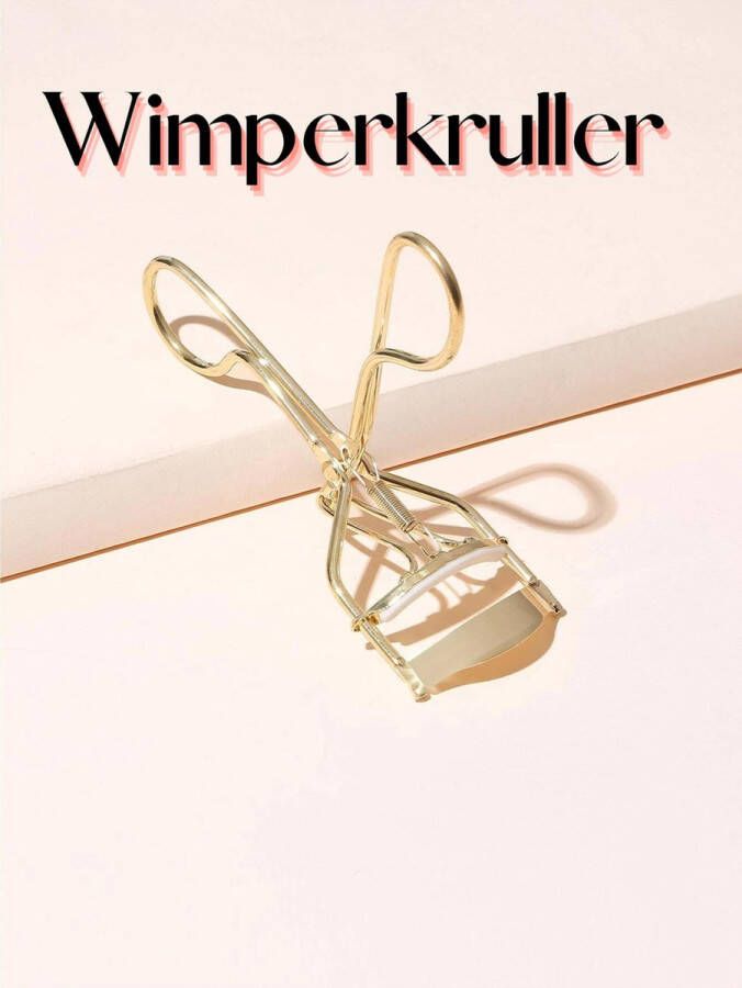 Home online Professionele Wimperkruller Wimperkrultang Geschikt voor wimpers Goud kleurig Wimperlifting -Beauty Make-up Classic Lash Curler