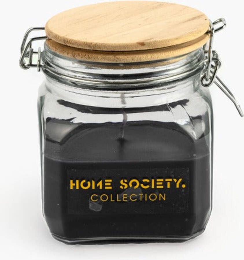 Home Society Kaars in glas 'Cosina' (Zwart maat S)
