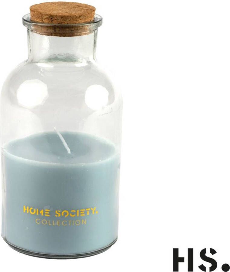 Home Society Pot kaars Jar Candle Lisse blauw Small