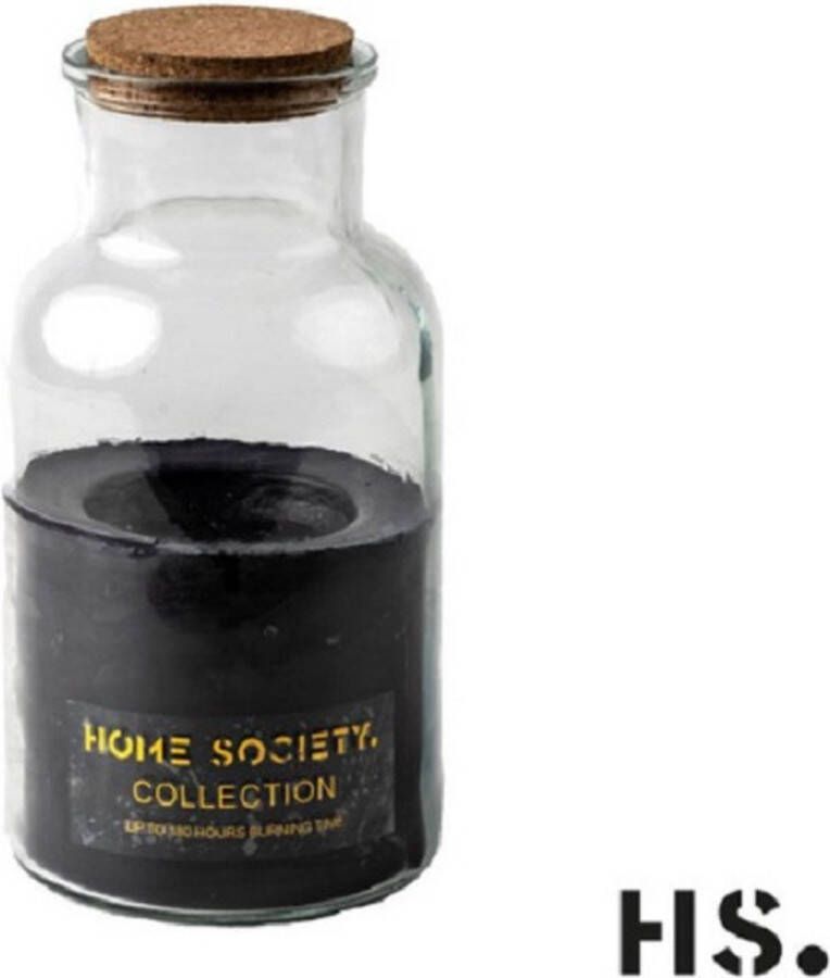 Home Society Pot kaars Jar Candle Lisse Zwart Small