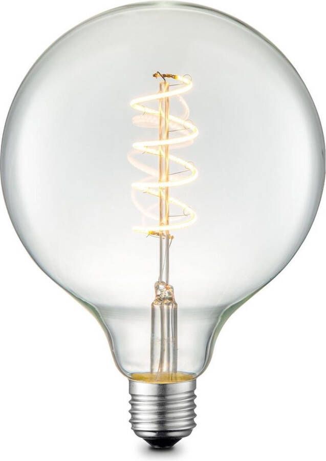 Home Sweet Home Edison Vintage E27 LED filament lichtbron Globe Helder 9.5 9.5 13.5cm G95 Spiraal Retro LED lamp Dimbaar 4W 280lm 3000K warm wit licht geschikt voor E27 fitting