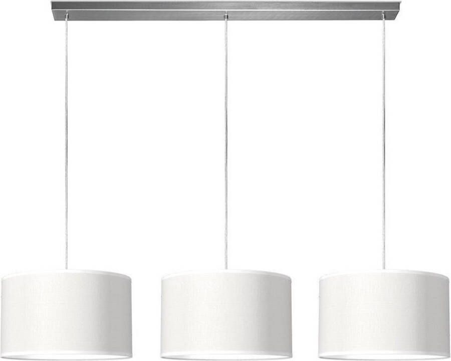 Home Sweet Home hanglamp Bling verlichtingspendel Beam inclusief 3 lampenkappen lampenkap 35 35 21cm pendel lengte 100 cm geschikt voor E27 LED lamp wit