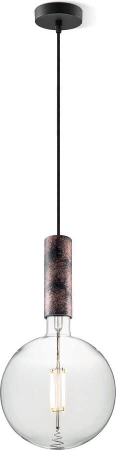 Home Sweet Home hanglamp roest Saga Globe G125 dimbaar E27 helder