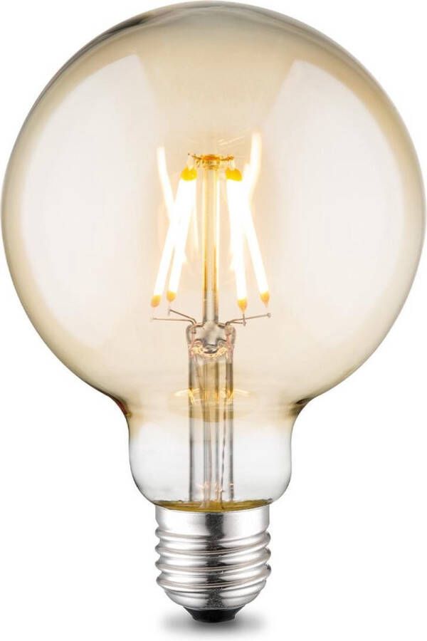 Home sweet Home Dimbare Led Globe Deco E27 G95 4w 400lm 2700k Amber