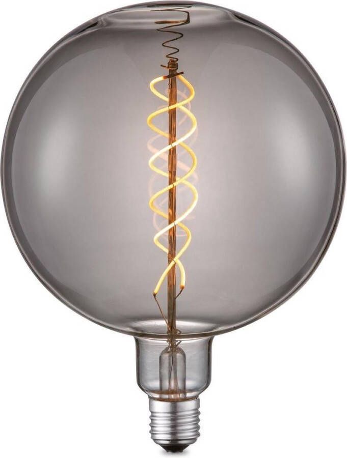 Home Sweet Home Ledfilamentlamp Spiral G180 Gerookt Glas E27 6w