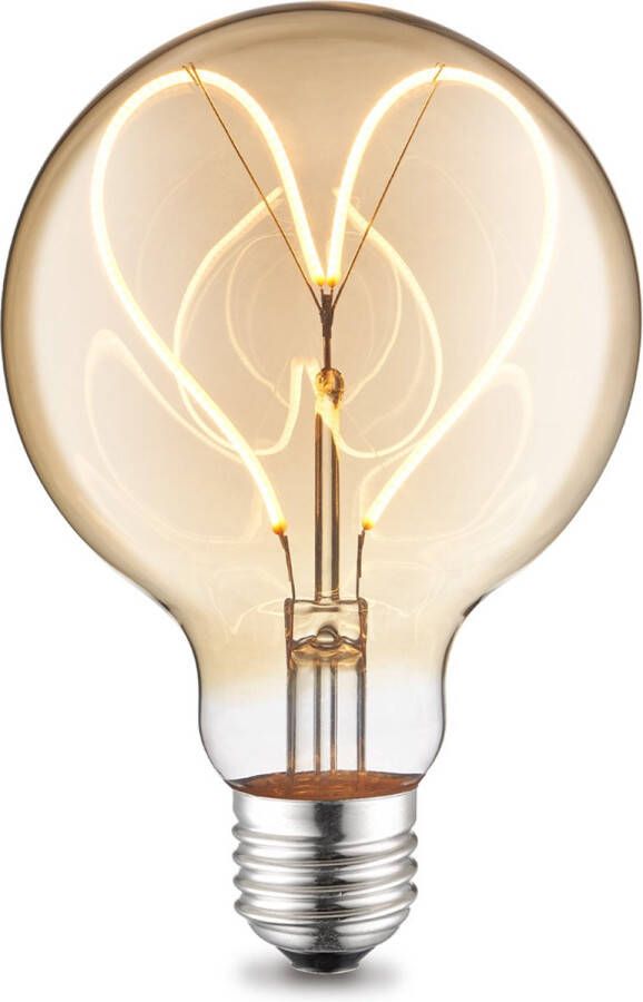 Home Sweet Home LED lamp Hart G95 4W E27 dimbaar amber