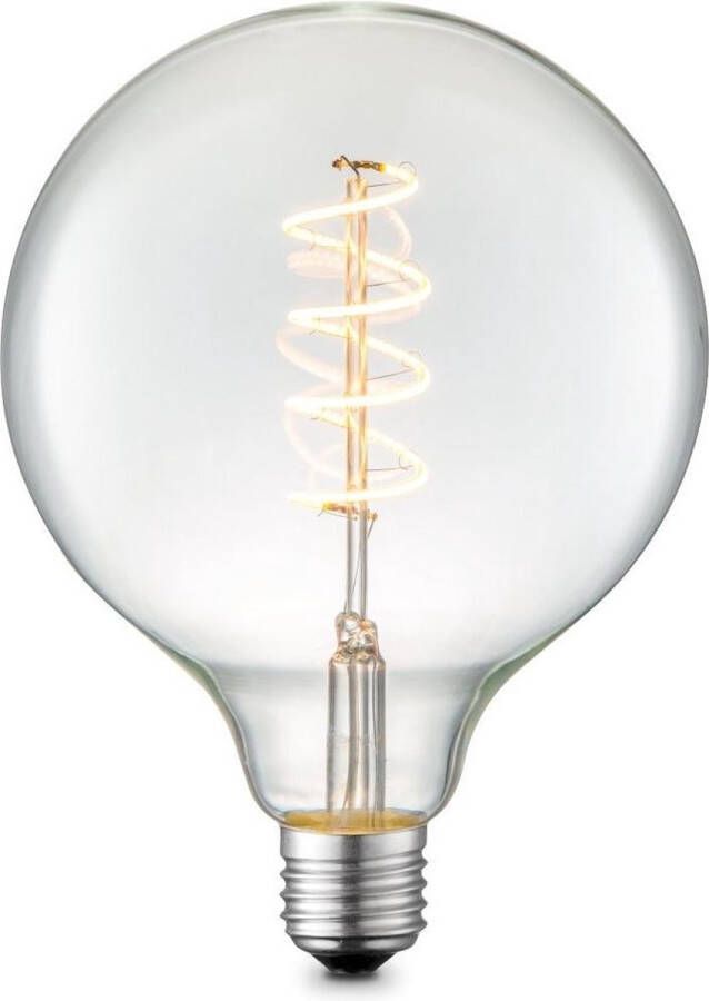 Home Sweet Home Edison Vintage E27 LED filament lichtbron Globe Helder 12.5 12.5 17cm G125 Spiraal Retro LED lamp Dimbaar 4W 280lm 3000K warm wit licht geschikt voor E27 fitting