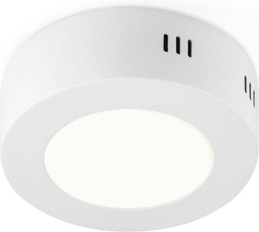 Home Sweet Home Moderne LED Plafondlamp Ska Wit 12 12 3.6cm Rond LED geïntegreerd 6W 500lm 3000K warm wit licht plafonniere gemaakt van metaal