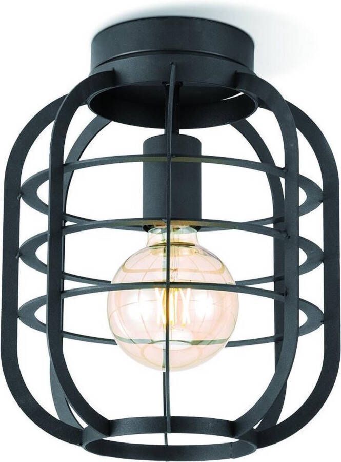 Home sweet Home Moderne Led Plafondlamp Nero M Zwart