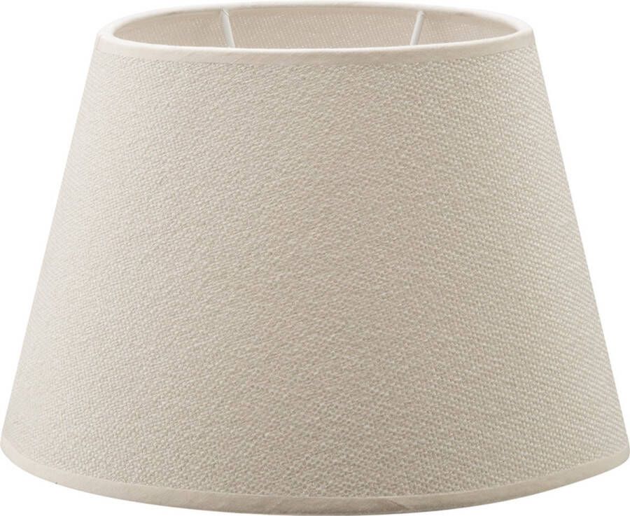 Home Sweet Home Lampenkap Melrose ovaal schuin van katoen beige Landelijke stoffen Lampenkap 24 14 16cm E27 lamphouder voor tafellamp wandlamp RoHS getest