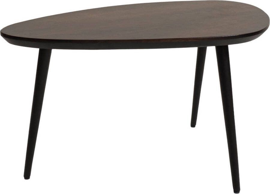 Home67 Salontafel Manon Bruin 80 x 50 cm