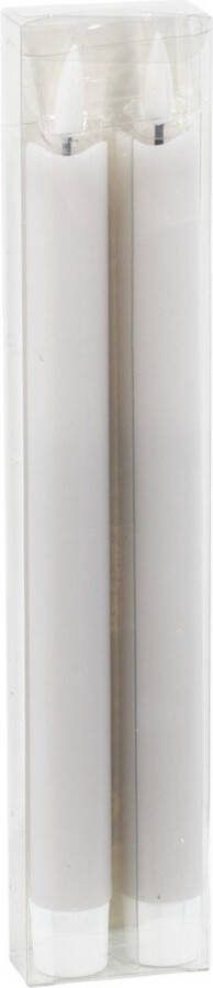 Homebound by Kolony Dinerkaarsen LED 2.2x24cm (2 stuks) wit