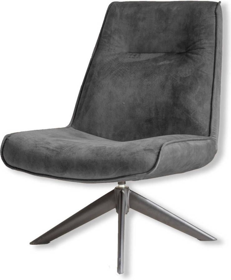 Kolony Jordy fauteuil Lounge stoel Luxe stoel Sofa stoel Relaxstoel fauteuil velvet grijs