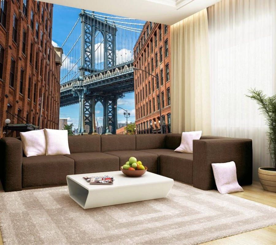 Homedecoration Vliesfotobehang Fotobehang 7 Banen Brooklyn Dumbo Omgeving Art. 18058