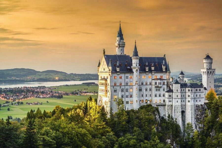 Homedecoration Vliesfotobehang Fotobehang 7 Banen Neuschwanstein Kasteel Art. 18057