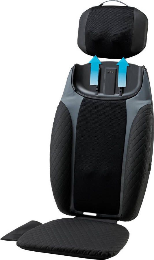 HoMedics MCS950HJ 2 in 1 shiatsu Massagestoel met afneembare massagekussen Shiatsu Stoel Massage Kussen Massagestoel Elektrisch Apparaat tegen Rugpijn met Warmte