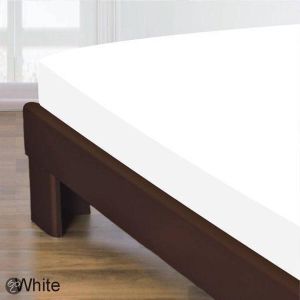 Homéé Homee Hoeslaken Katoen wit 160x200 +30 cm tweepersoons bed gladde 100% Katoen Perfecte pasvorm
