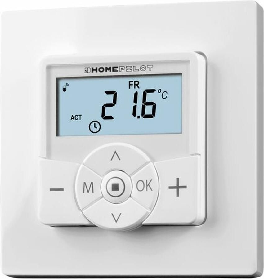 HOMEPILOT Raumthermostat smart Digitale thermostaat Room RF 434 5 MHz 10 mW Wit