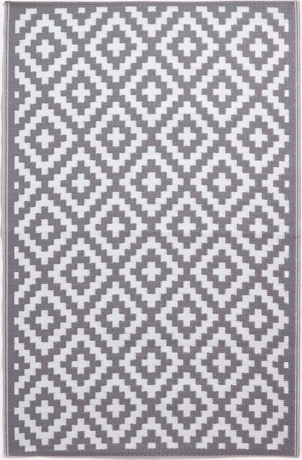 Homescapes Zoe polypropyleen buitentapijt met geometrisch patroon 150 x 240 cm
