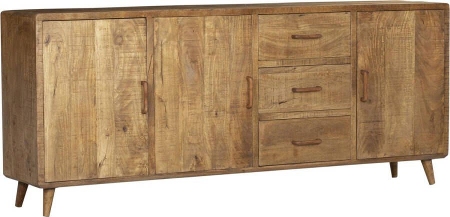 Homestylingshop.nl Dressoir industrieel Dressoir Sara Dressoirkast mangohout 220 cm