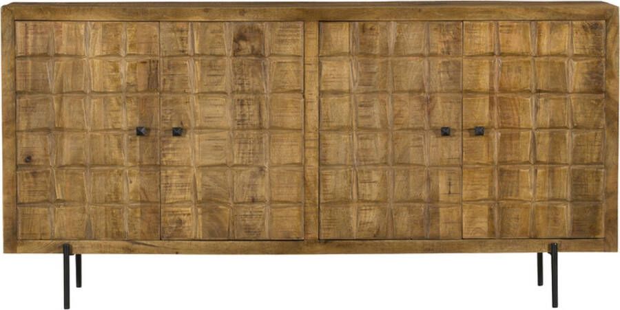 Homestylingshop.nl Dressoir mangohout Dressoir industrieel Dressoir industrieel 220 cm