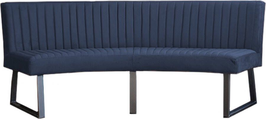 HomingXL Eetkamerbank Ovaal Geschikt voor ovale tafel 200 cm stof Element blauw 13