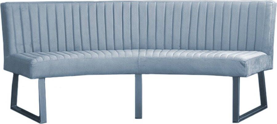 HomingXL Eetkamerbank Ovaal Geschikt voor ovale tafel 200 cm stof Element lichtblauw 16