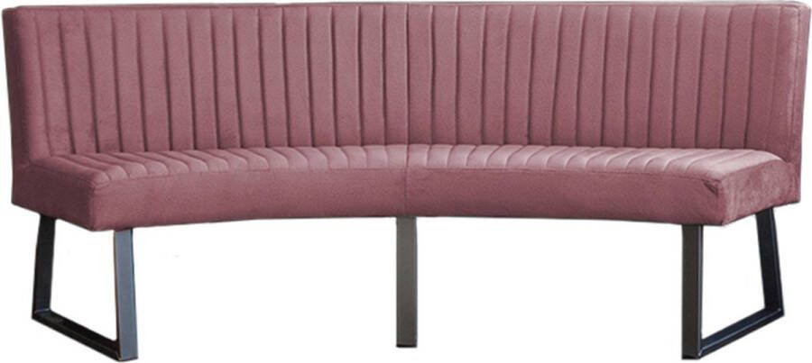 HomingXL Eetkamerbank Ovaal Geschikt voor ovale tafel 200 cm stof Element roze 10