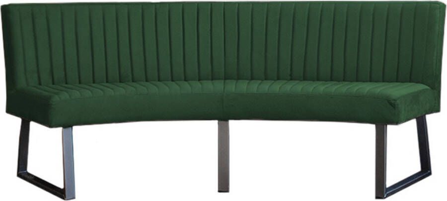 HomingXL Eetkamerbank Ovaal Geschikt voor ovale tafel 240 cm stof Element groen 12