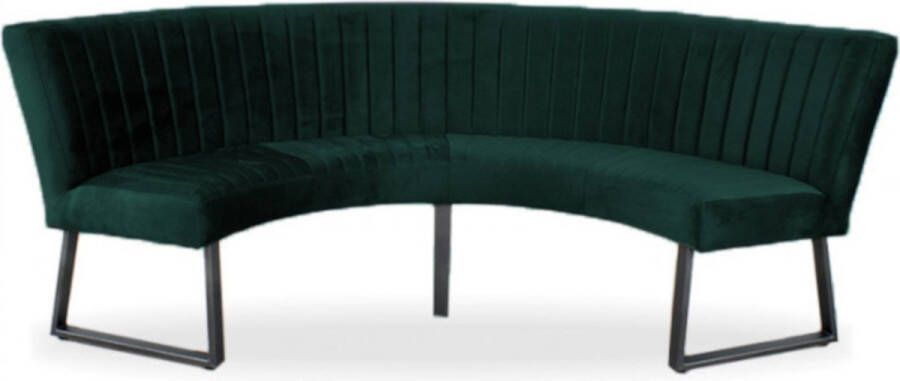 HomingXL Eetkamerbank Rondo Geschikt voor tafel 150 cm stof Element groen 12