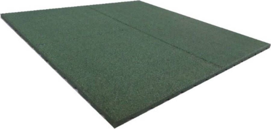 HomingXL Terrastegel Rubber 100 x 100 (25 mm) groen