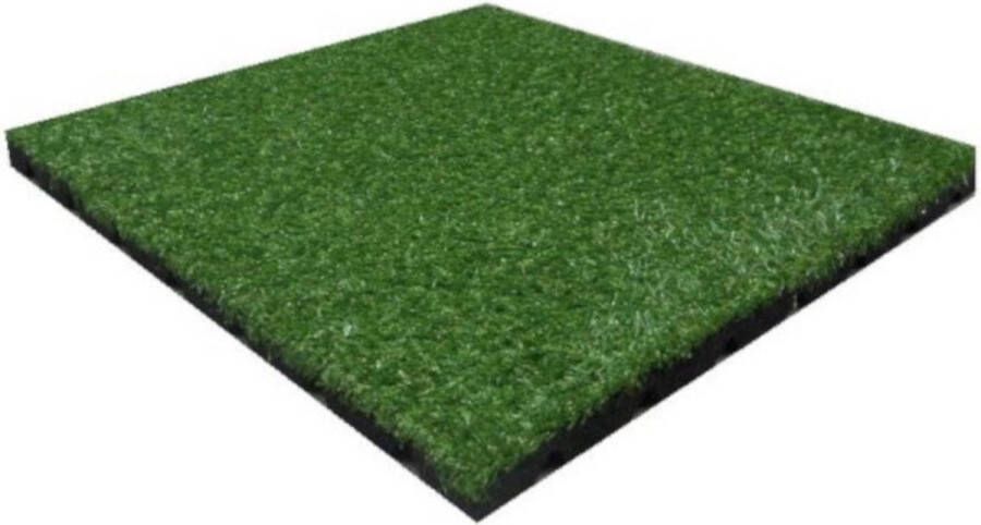 HomingXL Terrastegel Rubber 50 x 50 (25 mm) kunstgras