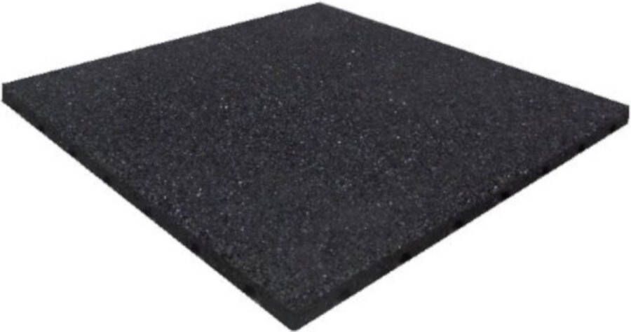 HomingXL Terrastegel Rubber 50 x 50 (25 mm) zwart