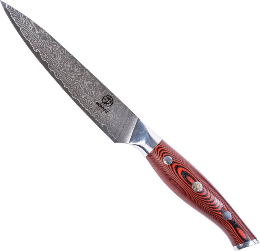 Homizu Tentōmushi universeel Japans keukenmes 13cm VG-10 damascus mes G10